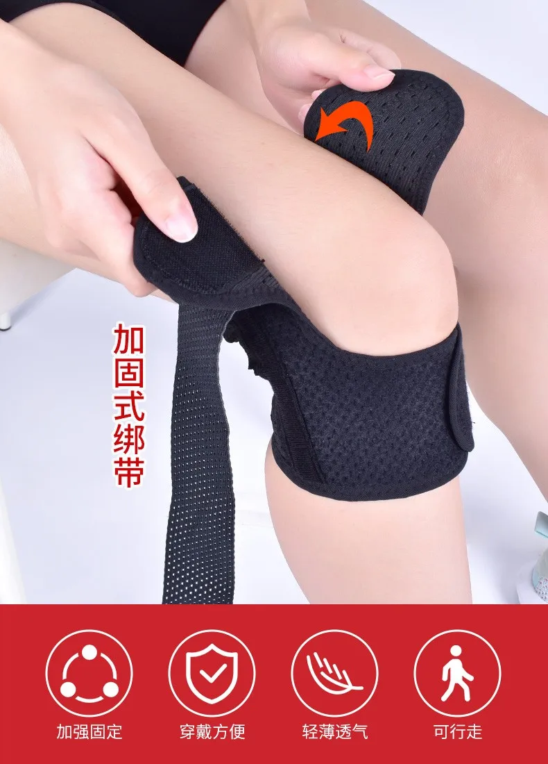 KNEE015 KNEE BRACE , Compression Knee Sleeve with Patella Gel Pad & Side Stabilizers, Knee Support Bandage for Pain Relief