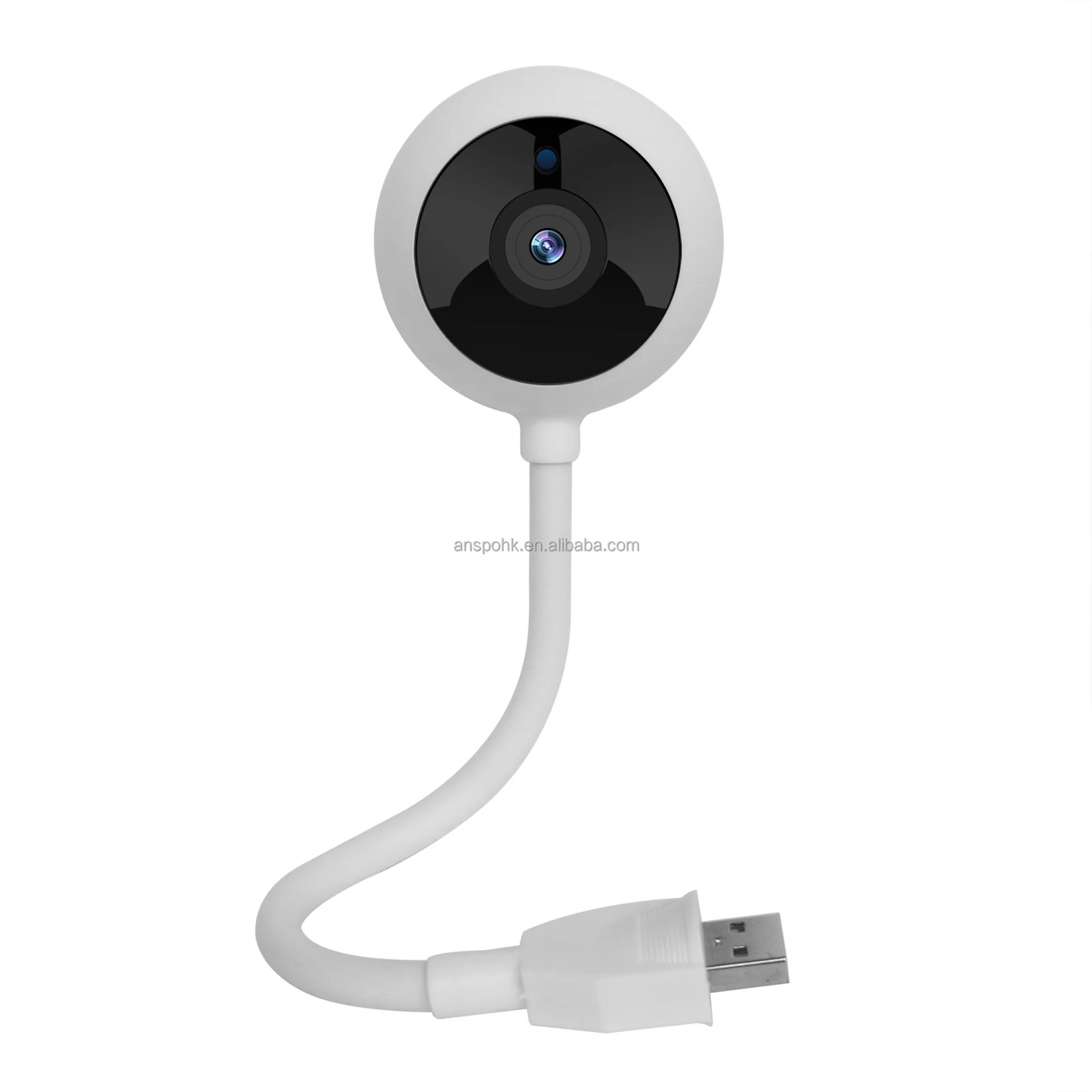 Anspo 1080P USB wifi Camera Mini Camera 2MP Wireless CCTV Surveillance Camera Home Security Baby Monitor with night vision (1600276750273)