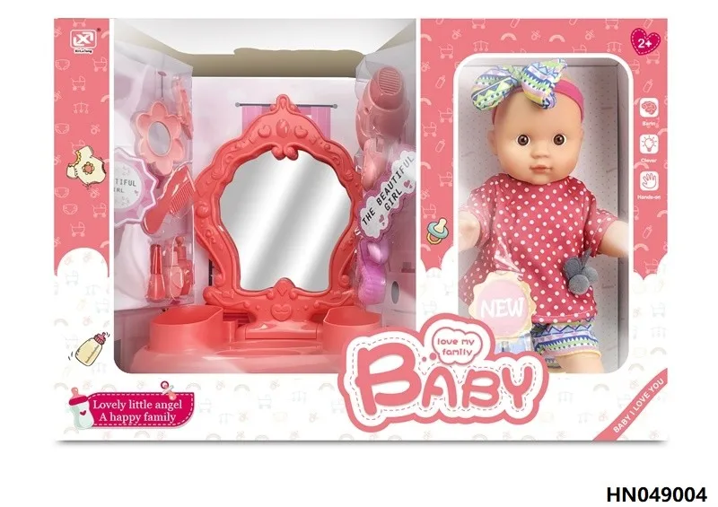 New design 12 Inch Doll Children Play Pretend Toy cotton vinyl doll for babies