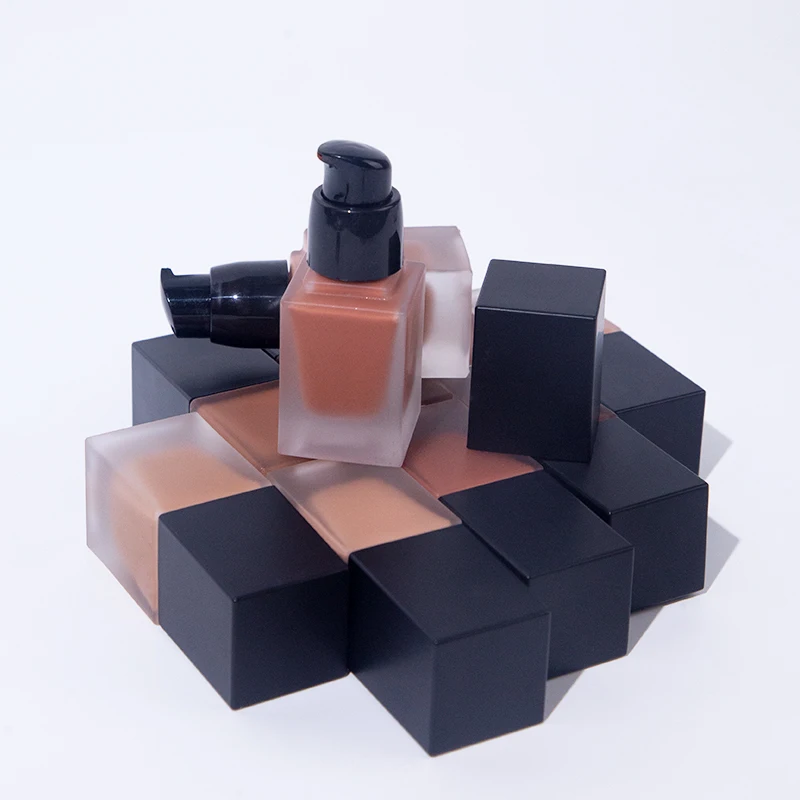 Private Label Cosmetics Facial Makeup Waterproof Shiny Pro Matte Foundation Makeup Waterproof And Matte For Black