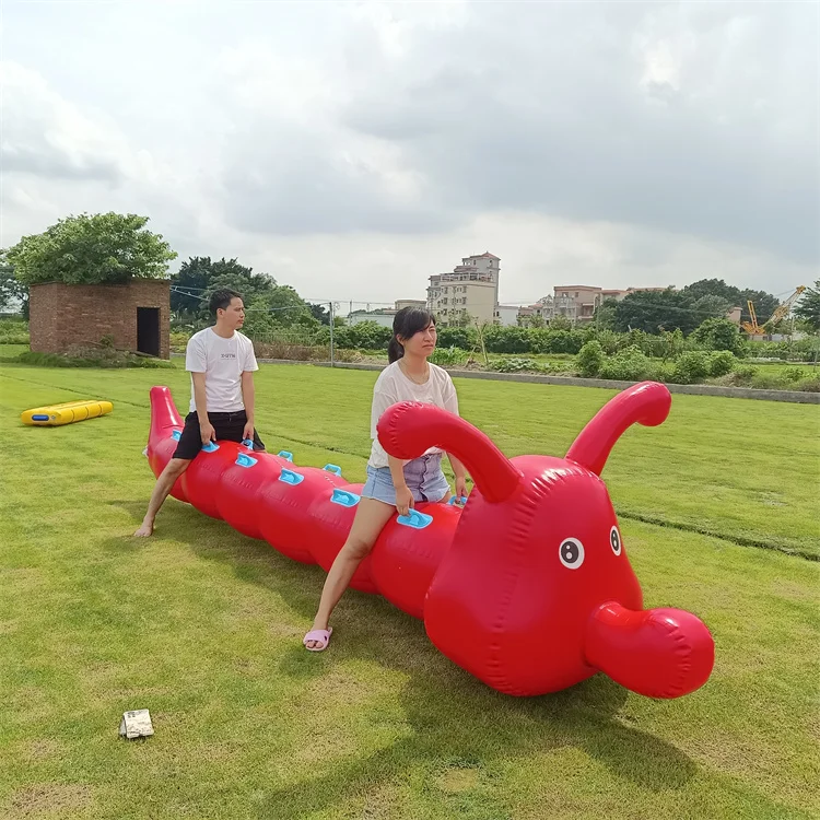 team building equipment inflatable bouncy bug racing inflatable sausage jumping game