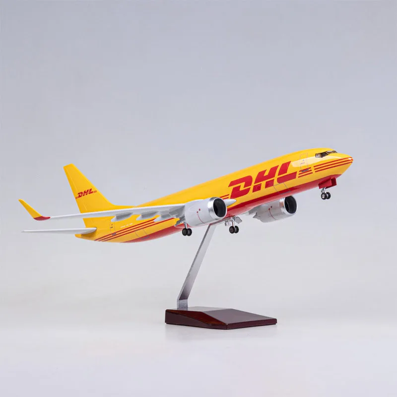 1:85 Scale 47CM Yellow Boeing 737-800 Aircraft Model Civil Aviation Passenger Aircraft Simulation Decoration Gift