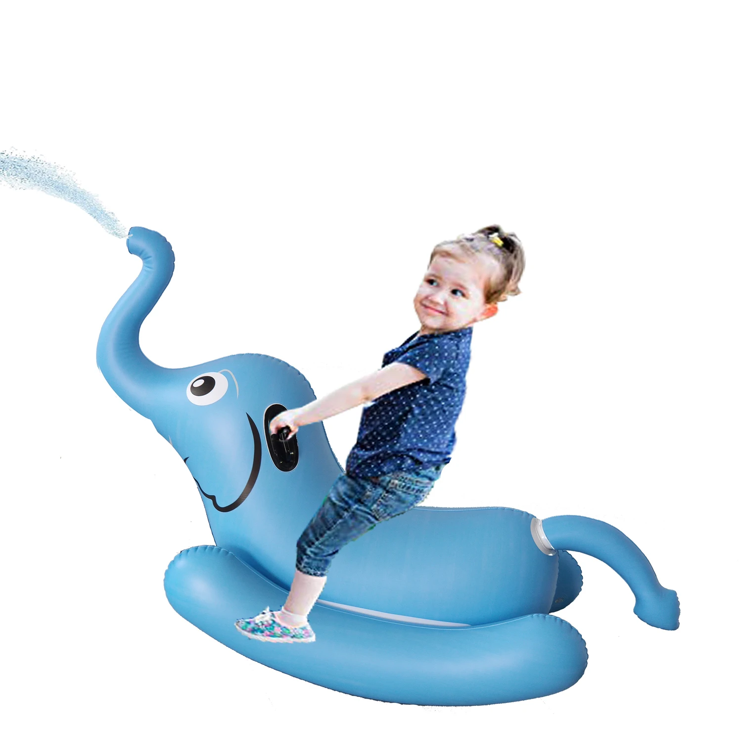 animal Sprinkle Waving Baby Boat Pool Water Float Rider inflatable unicorn Rocking chair toys