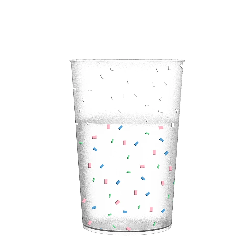 Custom new reusable cold temperature coffee drinking magic sublimation Bpa free color changing cups plastic tumbler