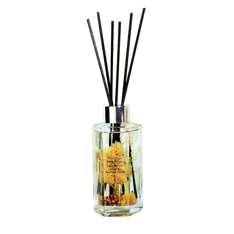 Hot Sale Glass Bottle Scent Fragrance Car Air Freshener Reed Diffuser Perfume With Stick