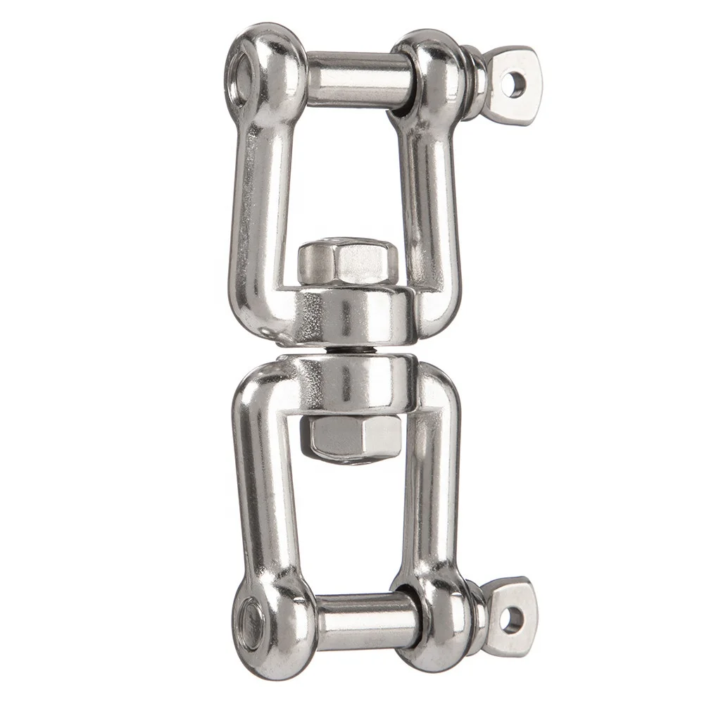 Manufacturer Stainless Steel Chain Link Shackle Connector Rigging Other Hardware Fittings Double Ended Swivel Jaw & Jaw Shackles