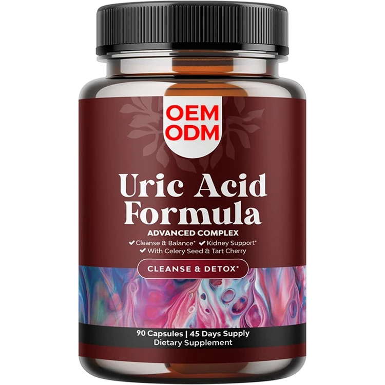 90 Capsules Herbal Uric Acid Cleanse and Detox Essential Daily Kidney Cleanse and Uric Acid with Tart Cherry Extract Capsules