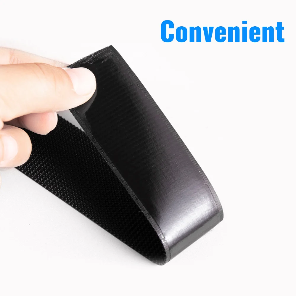 Color Tape Hook and Loop Tape Waterproof  Shoes Black White Colorful Double Sided Tape Heavy Duty Velcro