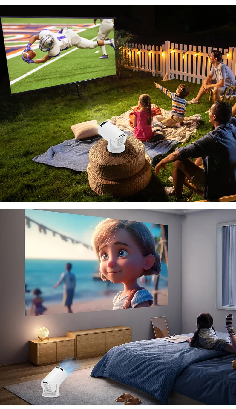 Hot HY300 Mini Smart TV WIFI Android Portable Mini Projector Game Home Cinema Theater 50Ansi LED 1920*1080P Pocket Projector