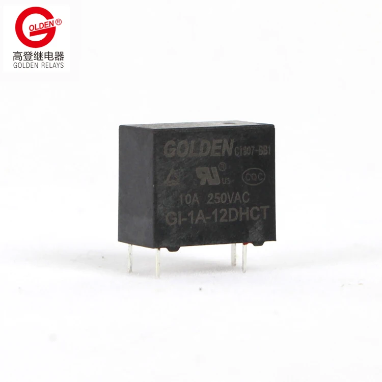 Golden Relay GI-1A-12D 12VDC 1A SPNO mini 4pins 0.2W/0.45W electromagnetic relay 220V applications cross T77 and 32F