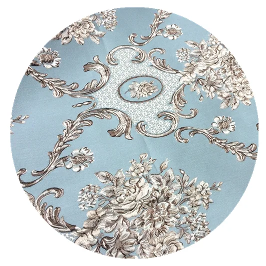 High quality fabric with high density satin 3D embossed jacquard fabrics with wide width