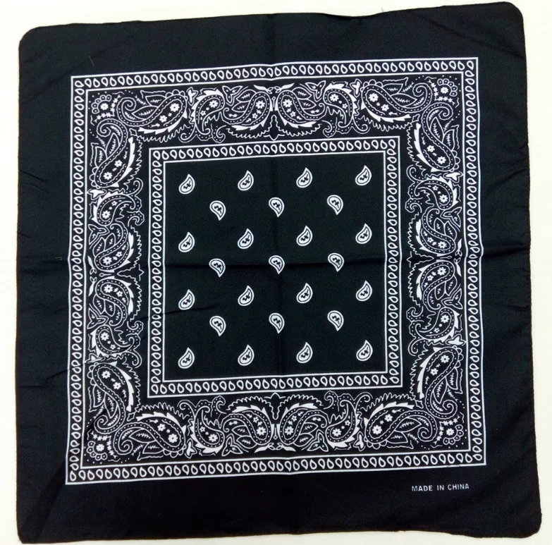 Square Bandana Cheap High Quality Cotton Polyester Headwear Hair Bandana with Custom Logo Printed bandana scarf