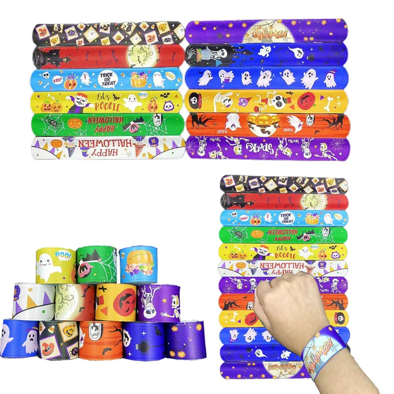 2023 Amazon new Halloween Clapper band Halloween party decoration bat skull clap ring