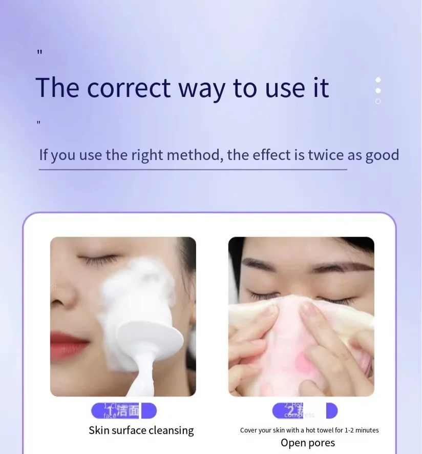 Facial Deep Cleaning Device Portable Ultrasonic Skin Scrubber Spatula Blackhead Remover Pore Cleaner Face Scraper Comedone