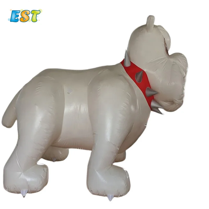 White giant inflatable bulldog mascot for sale supply customized dog balloon