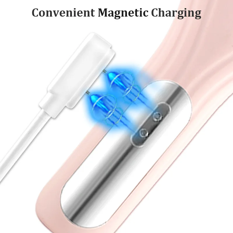 Vertical Anti Bateria Silicone Facial Cleansing Warm Massage Face Skin Scrubber Exfoliator Sonic Vibration Exfoliating Brush