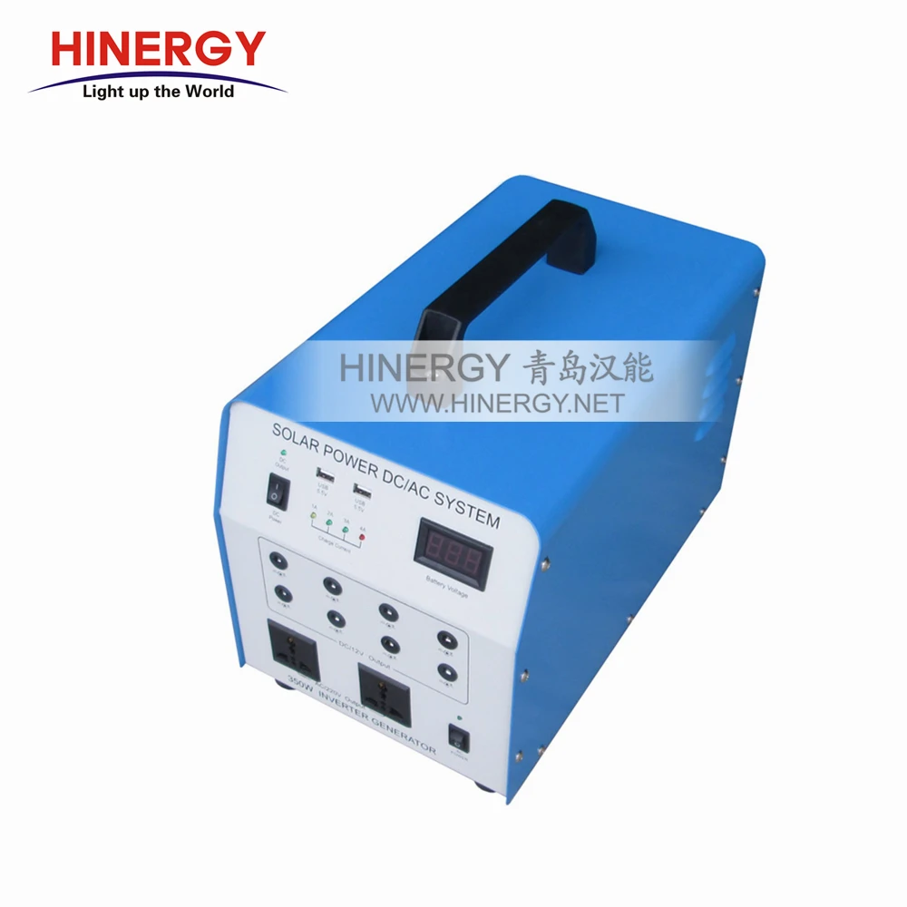 Hinergy 300w 500w 1000w 110v 220v AC DC Portable Off Grid Home Power Generator Solar Energy System
