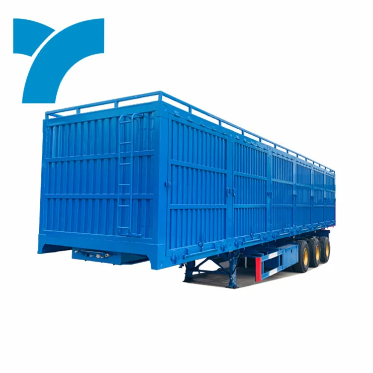 Made In China Stake Semi Trailer Logistics Transportation Flatbed Semi Trailer