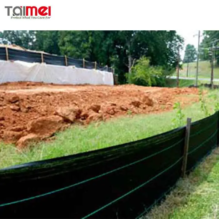 PP Woven Black Construction Silt Fence Used for Farm