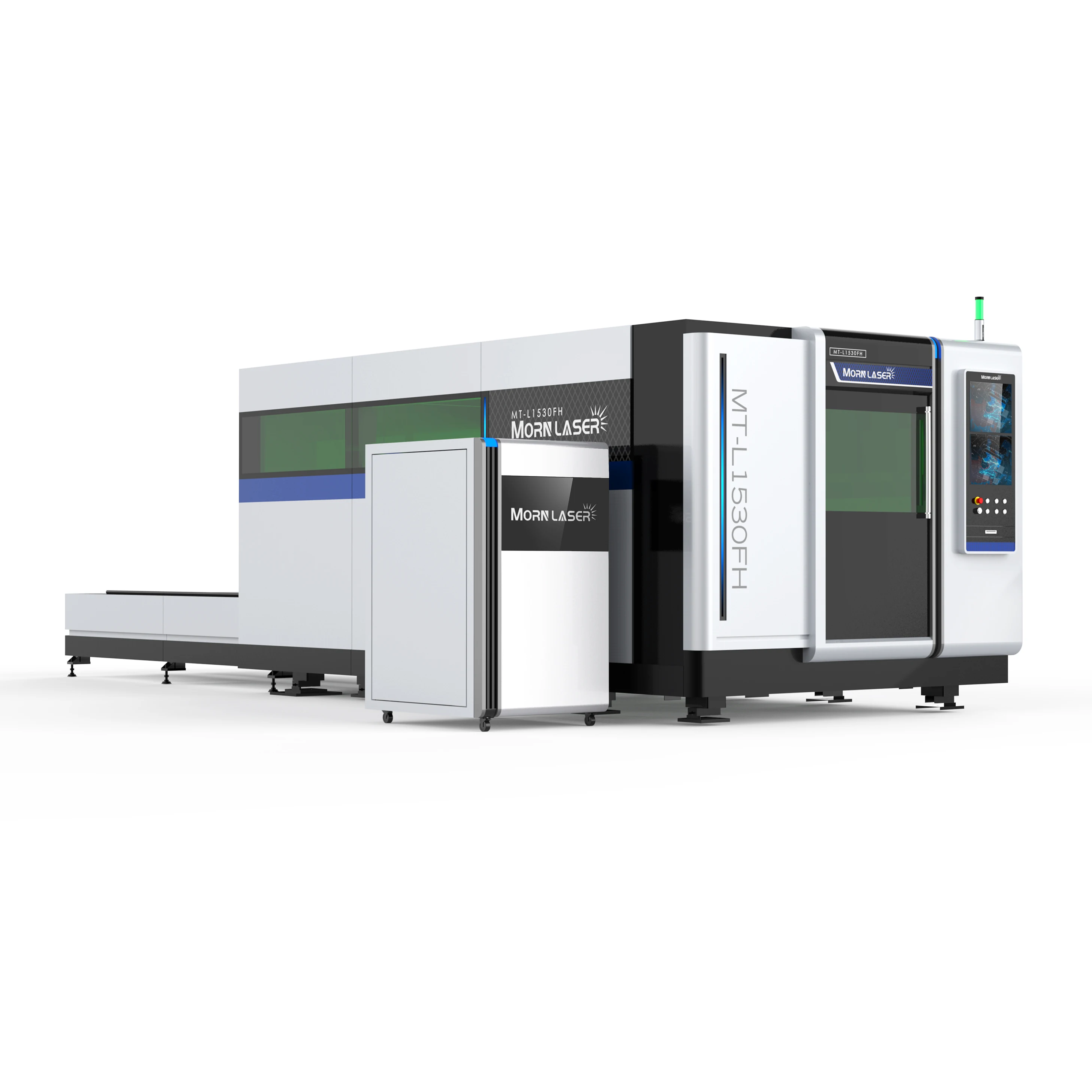 1kw 2000W 3kw safety cover fiber metal laser cutting machine with two exchange platform
