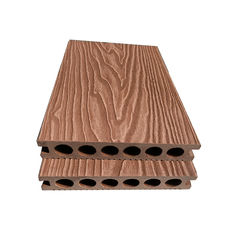 Modern 3D Embossed Waterproof Wpc Decking No-Gap Wood Piso Co-Extrusion Outdoor Terrace Composite Floor Tile Teak Exterior