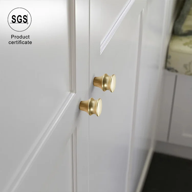 Nordic Simple Zinc Furniture Handles Curved Design Round Feet Wardrobe Cabinet Drawer Handle