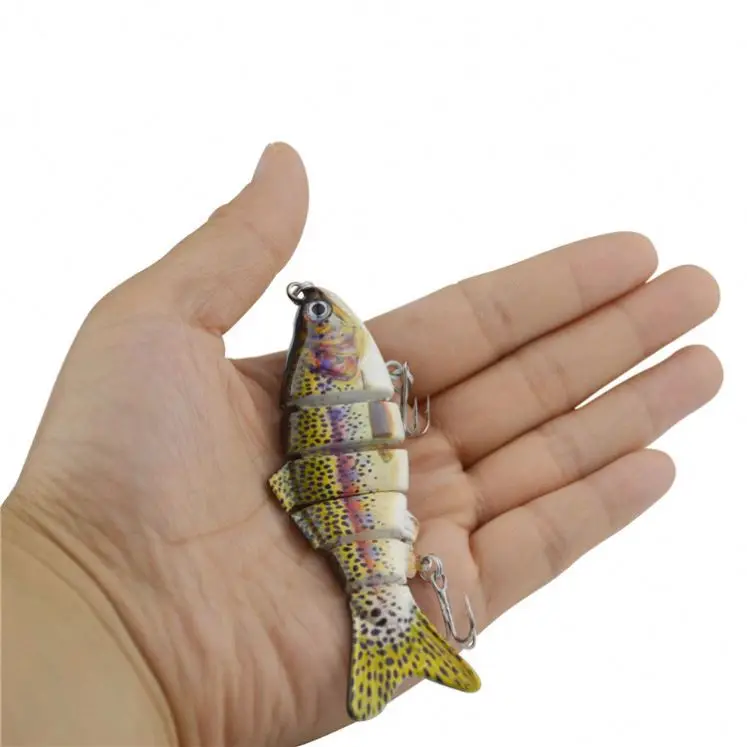 Peche Pesca искусственная 10 см 57 4 г 6 Сегментированная жесткая пластиковая рыболовная приманка электрическая снасти для ловли карпа