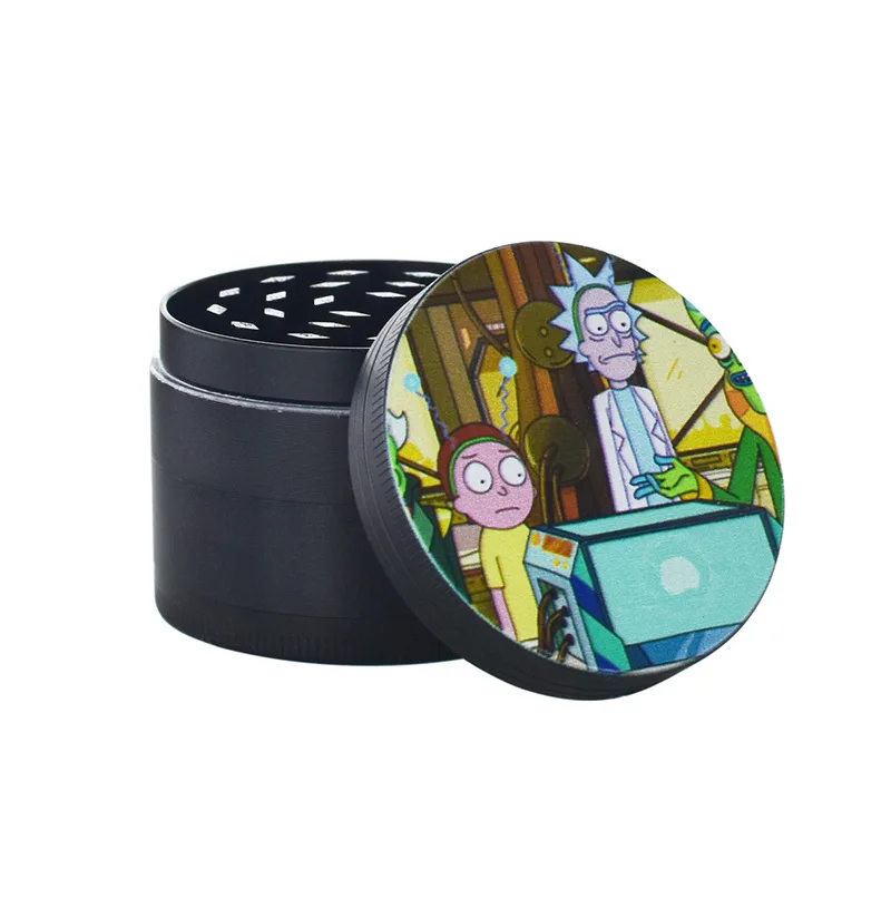 
WX83 Manufacturer herb grinder metal smoke mill dazzle flash powder herb grinder aluminium 