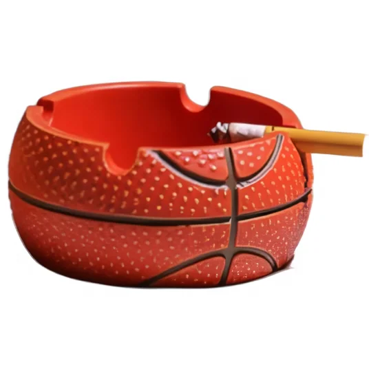 resin basketball ashtray(B80024) size:10x10x4cm