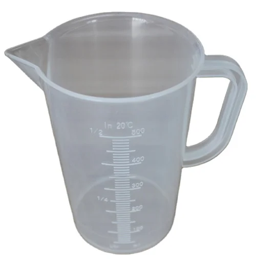 wholesale buy food grade 500ml  plastic measuring cupc with handle