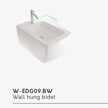 Italian High Quality Durable Toilet bidet in white ceramic for modern and minimalist house