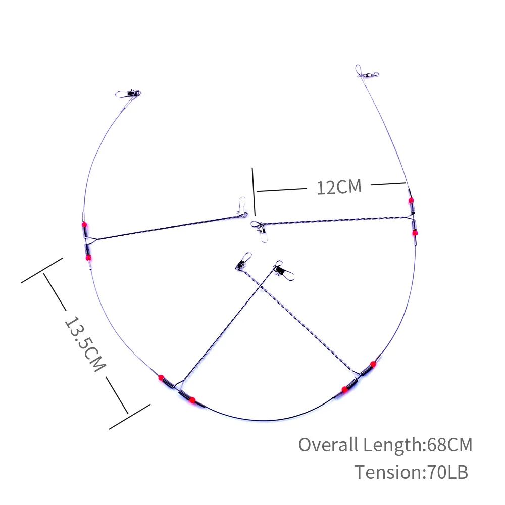 18-68 cm metal lure bait wobblers fishing tackle Wire balance fishing tackle Accessories Swivel peche en mer