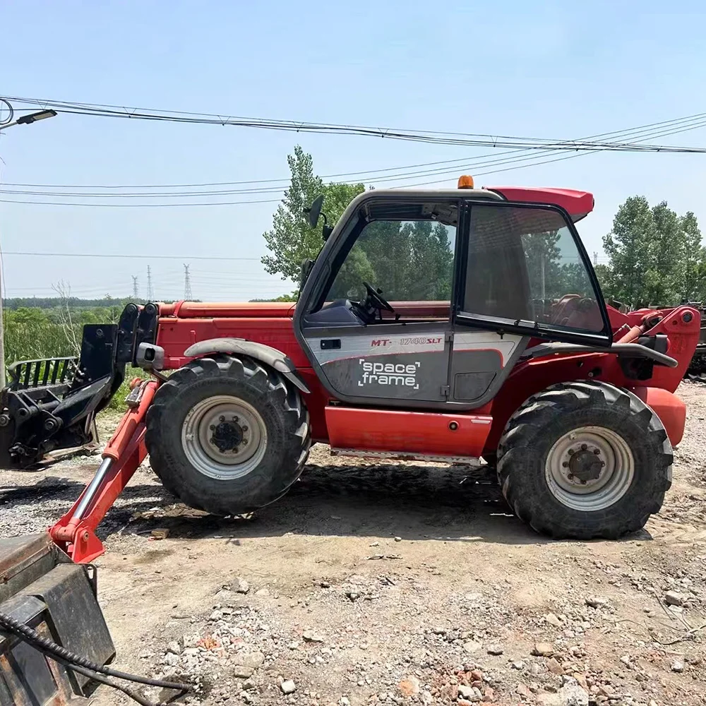Manitou MT1740 Telescopic Handler with 17 Meters Boom Heave 11 tons Lifted 4 tons Load Telescopic Forklift Telehandler