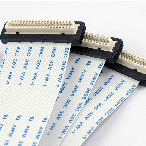 Customizable 0.5mm Pitch 10pins 100mm Type B male female cannetor 6 pin to 8 pin ffc cable