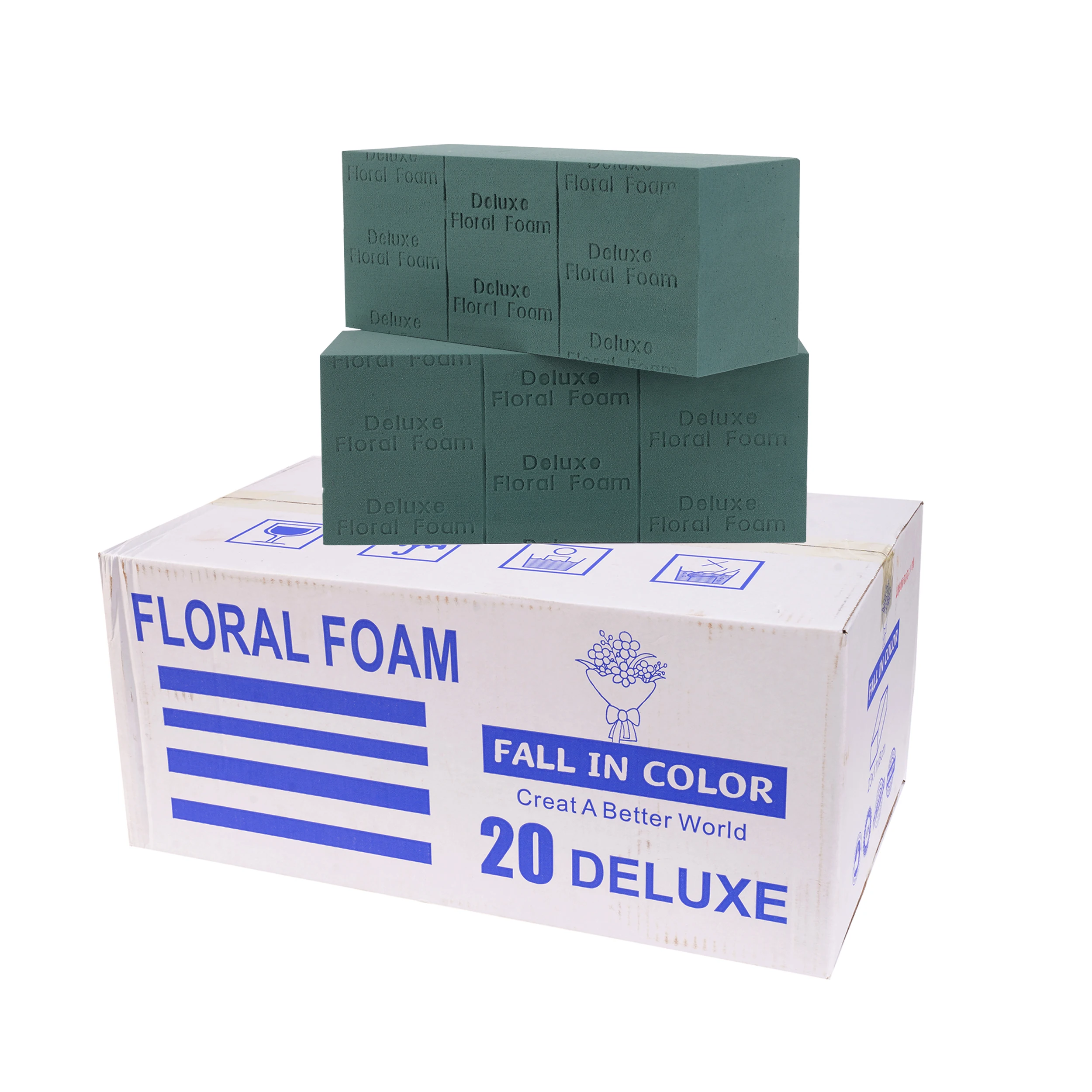 Fall In Color Manufacturer 20pcs Deluxe Quality Wet Floral Foam Blocks For Fresh Flower Arrangement Flower Mud