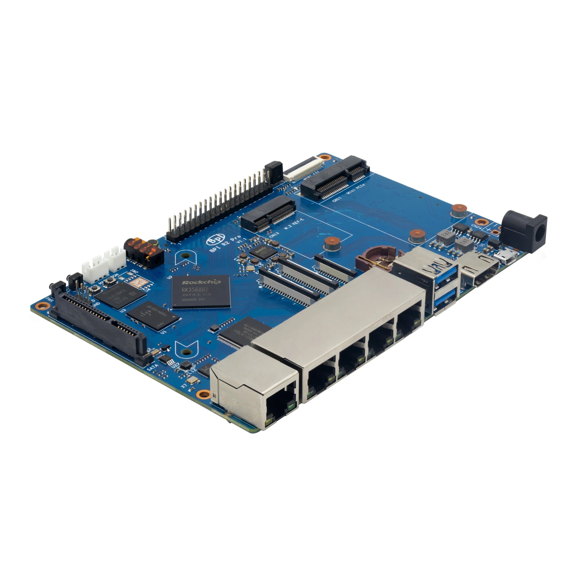 Banana Pi BPI-R2 Pro smart router develoement board powered by Rockchip RK3568 processor CSI camera support OS08A10