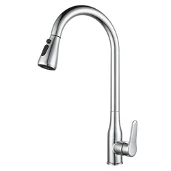 Goose Neck Kitchen Sink Mixer Taps Faucet Stainless Steel
