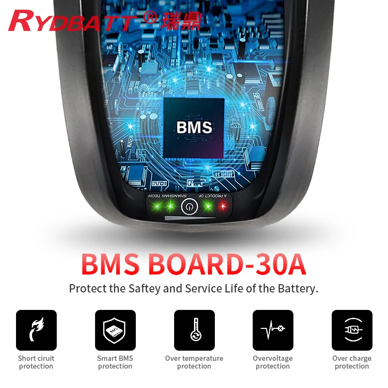 Rydbatt Hailong Ebike Battery Case 36v 48v 52v 13ah 16ah 20ah Electric Bicycle Battery 18650 Lithium Battery