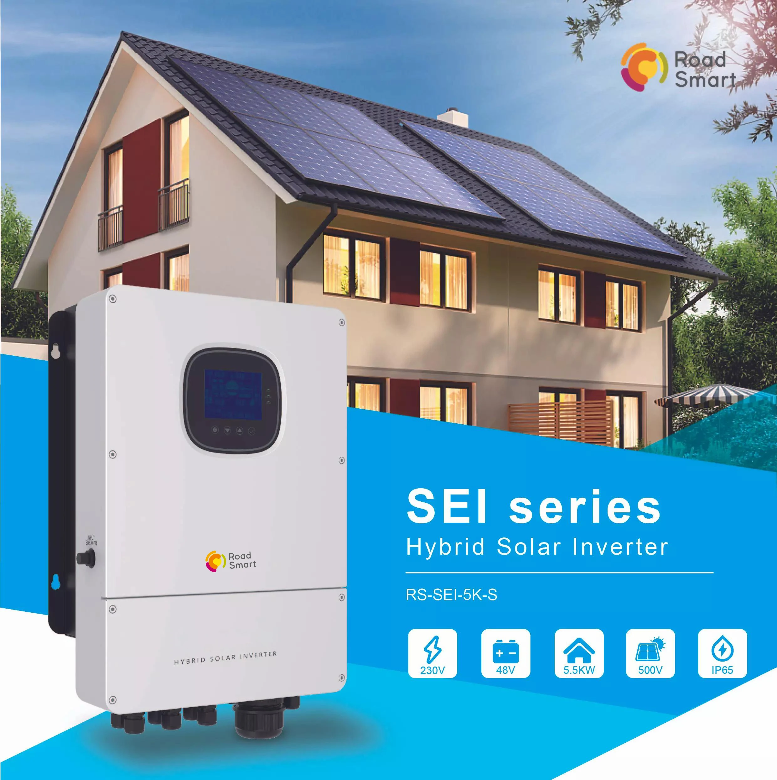 All in one off-grid inverter charger solar converter 3kw 5kw MPPT hybrid solar inverter hybrid