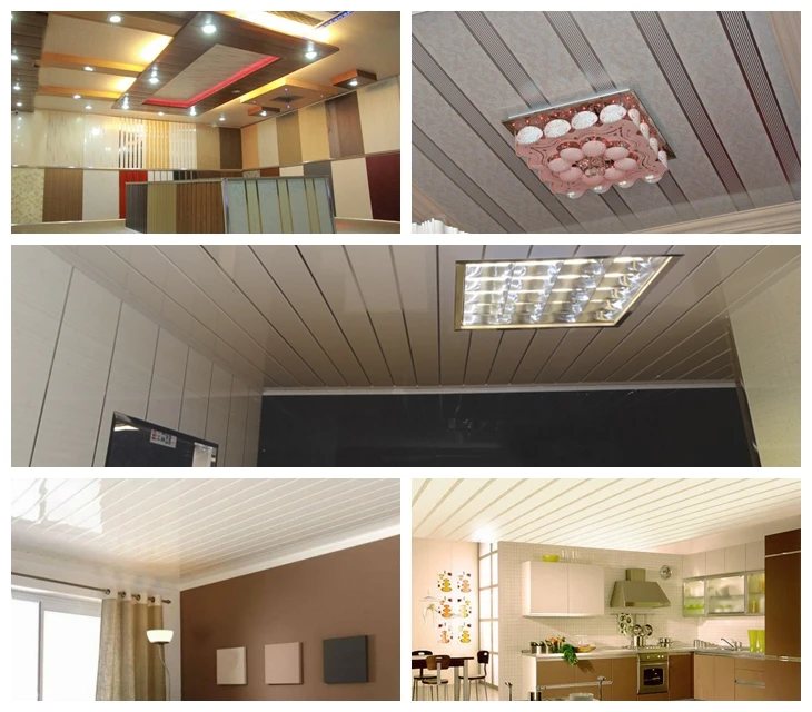 Cheap price plastic pvc garage ceiling bathroom false ceiling material