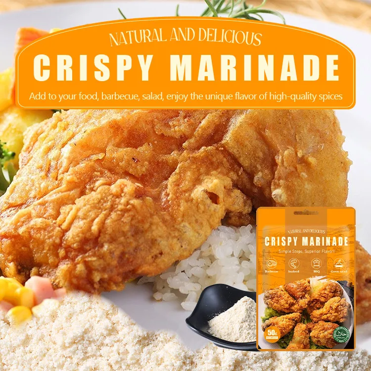 McSino 50g Commercial Crispy Fried Chicken Marinade Powder Chinese Factory Supply Crispy Seasoning Mix Marinade