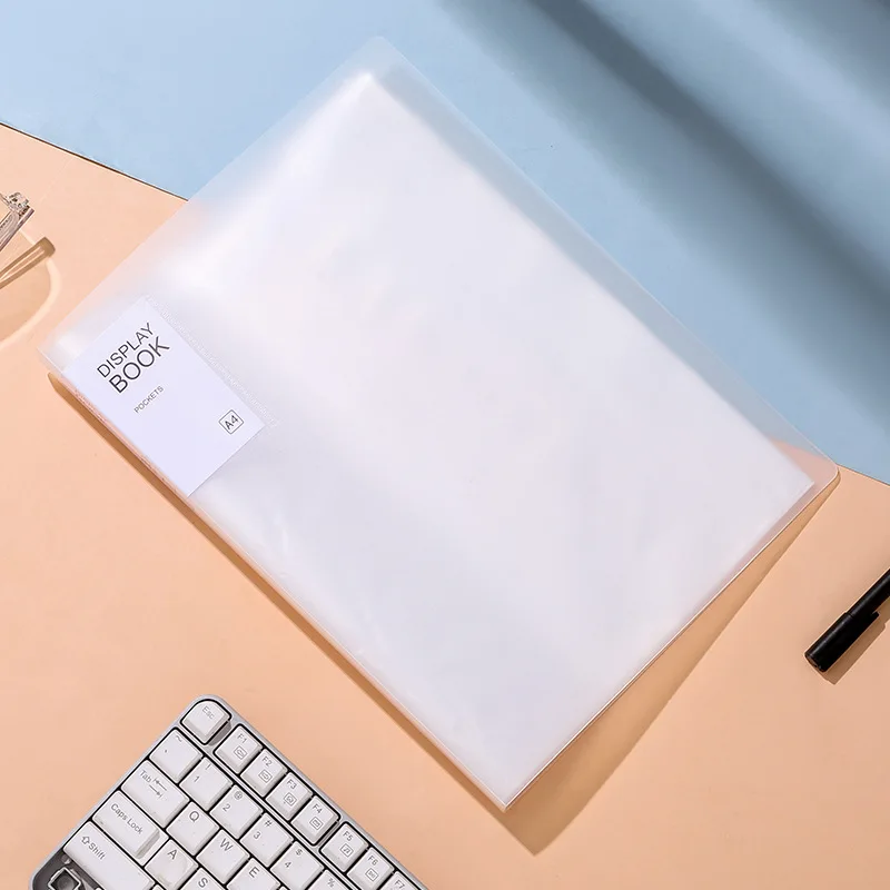 A4 Transparent Multi-layer Loose-leaf Folder PP Student Certificate Test Paper Storage Book File Dyed Pregnancy Test Sheet