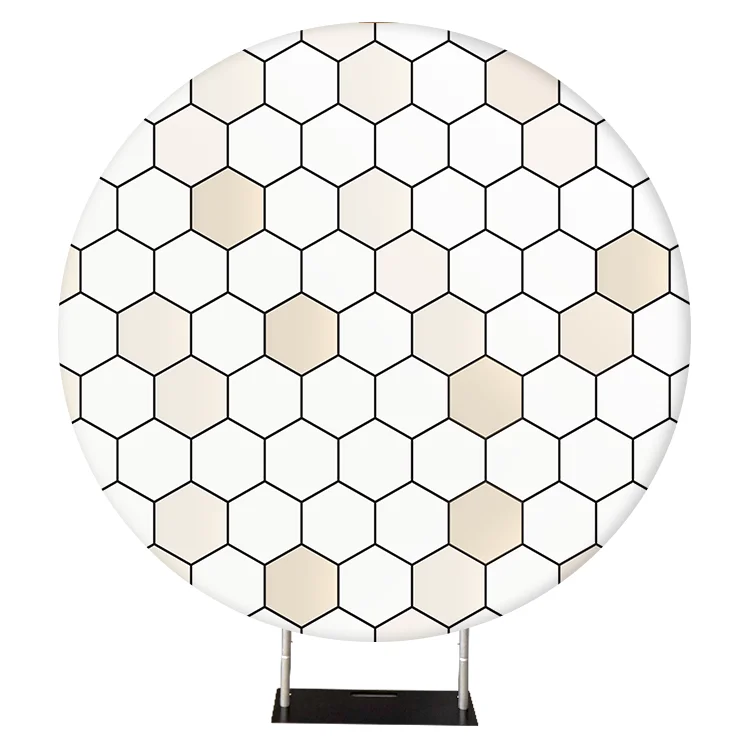 2022 fashion 6.6ft custom photo booth wedding round circle backdrop stand