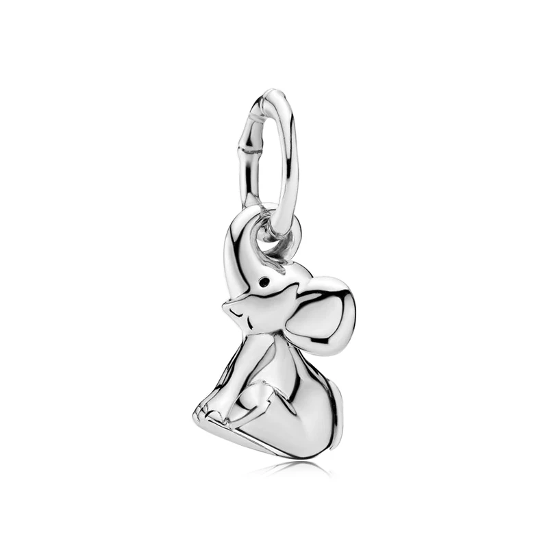 925 Sterling Silver Dolphins Rabbit Bees Elephant Fish Monkey Luminous Firefly Pendant Beads Fit Original Charms Bracelet DIY