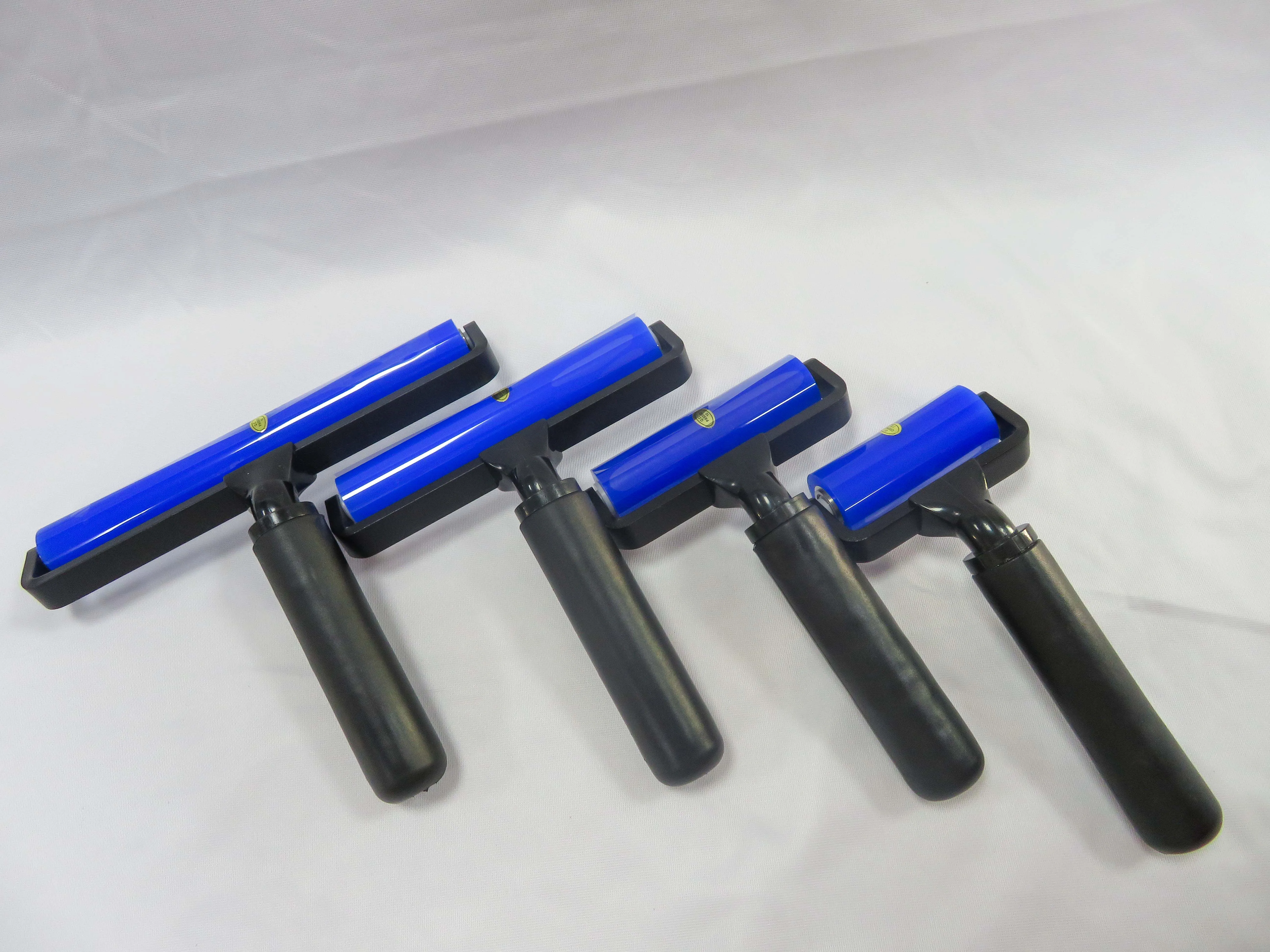 10-Inch Blue Silicone Sticky Roller - Reusable Dust Remover for PCB Cleaning with Plastic Handle