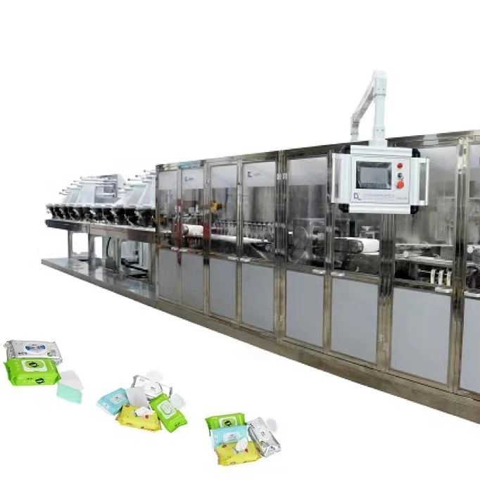 DCW-4300 Midium speed 5400-6600pcs/pack baby wet wipe making machine