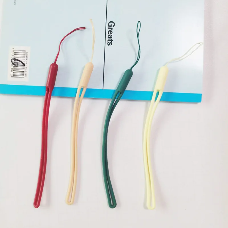 Silicone bluetooth headset anti-lost rope Silicone lanyard u disk phone case fan anti-lost rope Colorful universal models