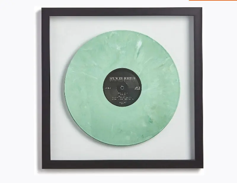 Wooden Vinyl disc album collection cd display frame photo frame dvd record storage 3D floating hanging wall decoration