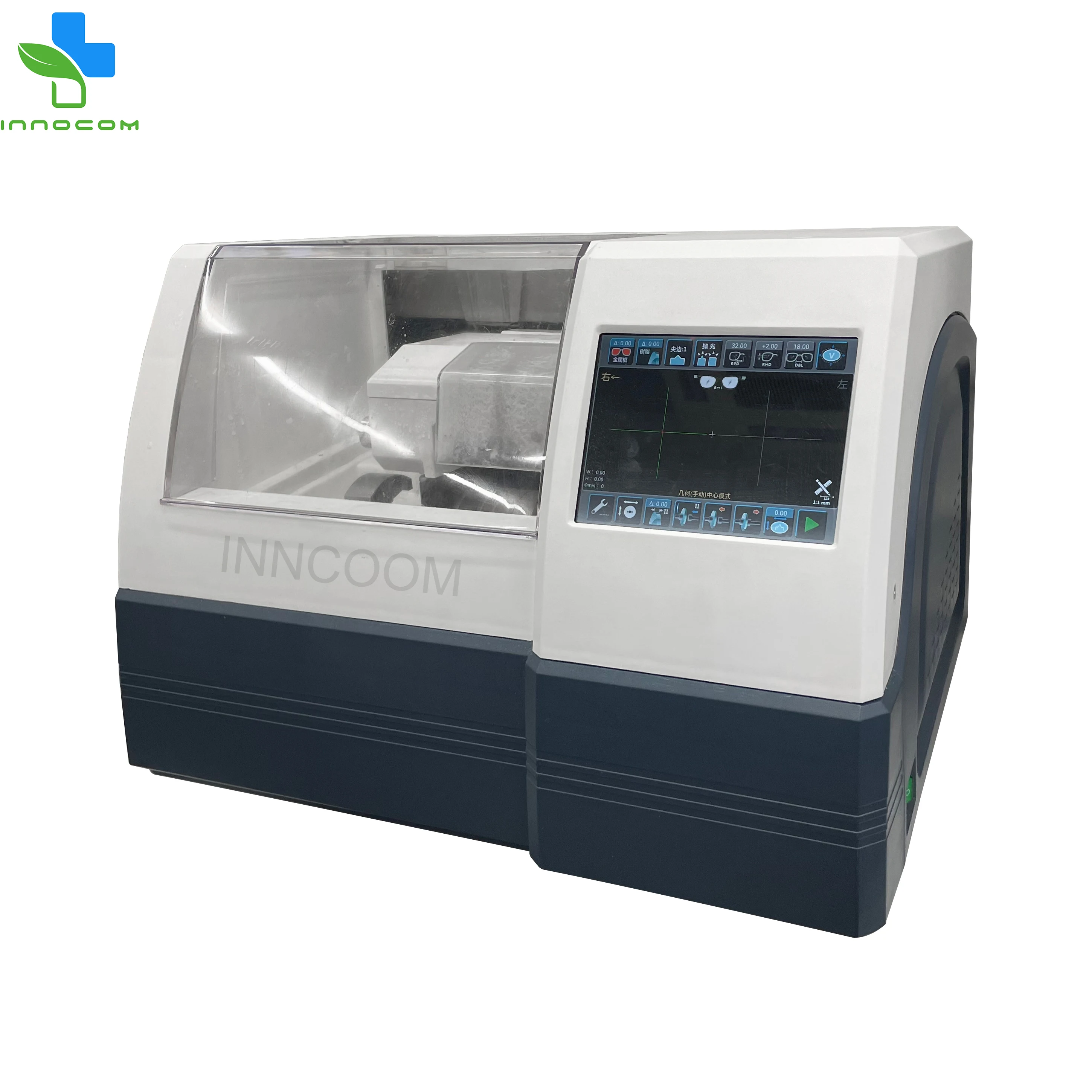 Professional 2D Patternless Lens Edger Visual Precision Acuity Examination Optical Equipment Scanner Metal Material