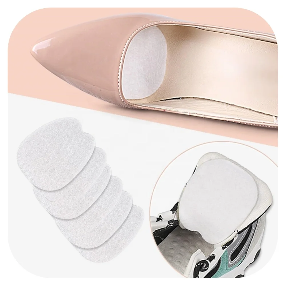 Large Size Self Adhesive Shoe Inserts Insoles Soft Felt Shoe Tongue Pads for Men and Women